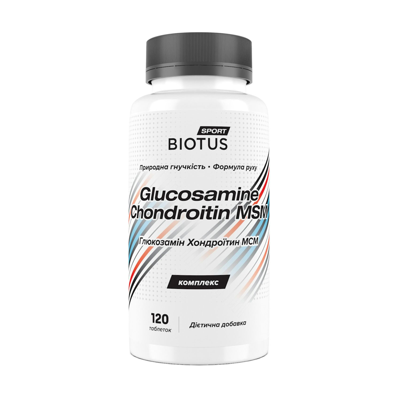 Глюкозамін, Хондроїтин, МСМ Biotus Glucosamine Chondroitin MSM, 120 таблеток
